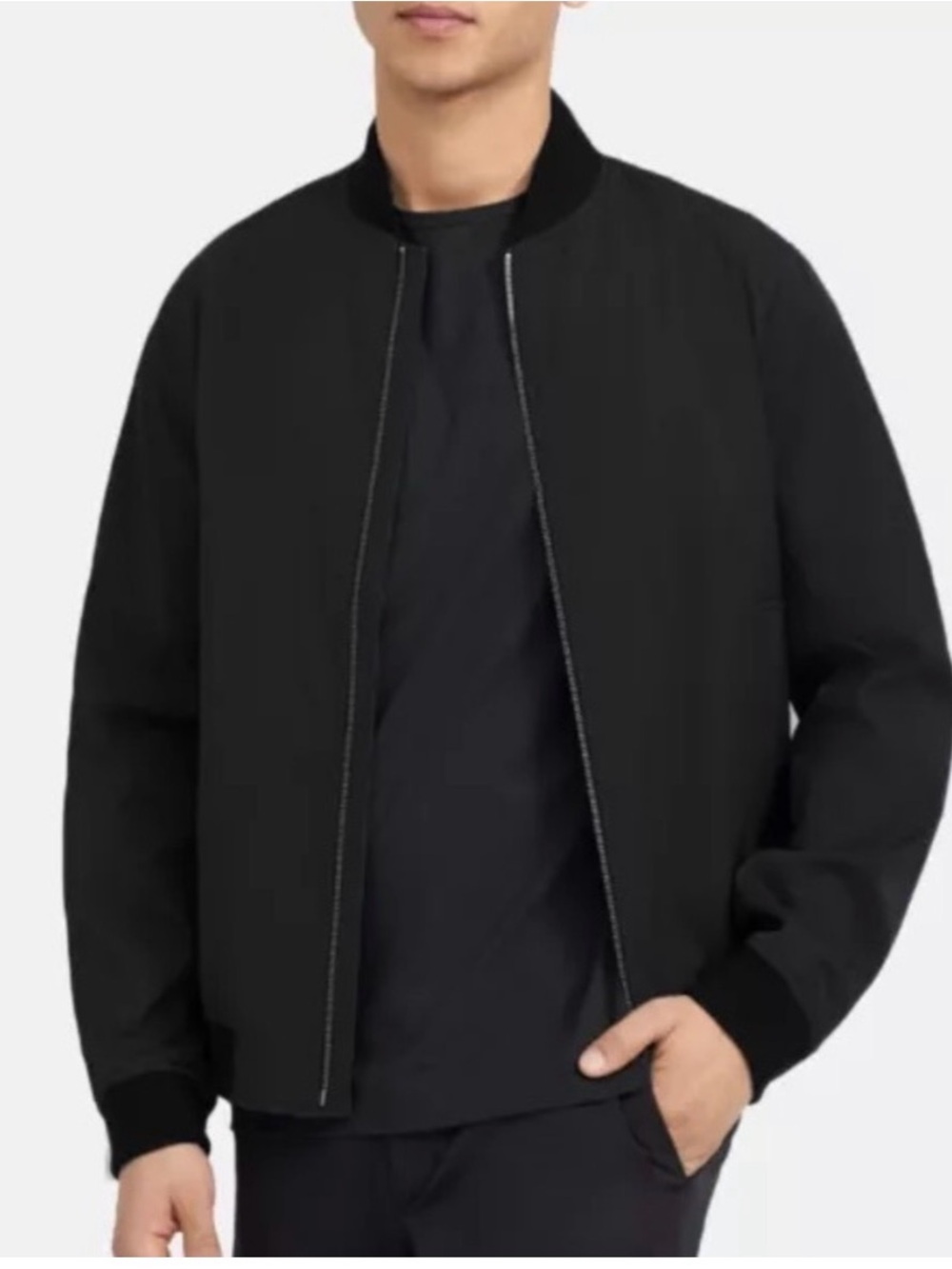 Theory Black Men's city Bomber Jacket